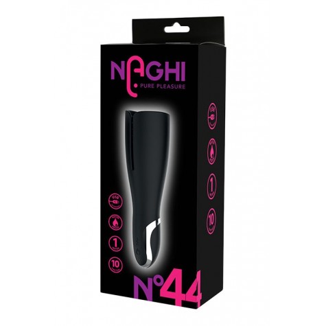 Черный мастурбатор NAGHI NO.44 RECHARGEABLE MASTURBATOR